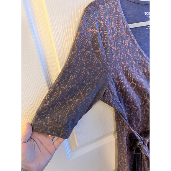 Toad & Co. Cue Wrap Cafe Organic Cotton Dress Women's M Boho Skater Gorpcore - Picture 4 of 8